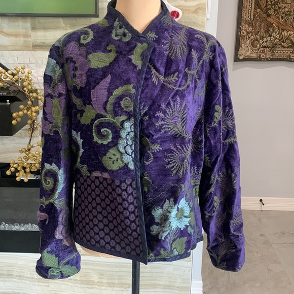 Mary Lynn O’Shea/ Designer/ Weaver. Hand Woven in Vermont Jacquard‎ Size XS